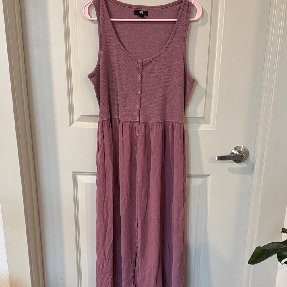 Frye Sleeveless Purple Midi Dress